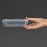 thumbnail of Petites boîtes en plastique micro-ondables avec couvercles 500ml (lot de 250) - 120 x 175 x 36 mm - FIESTA RECYCLABLE