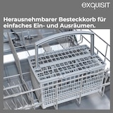 thumbnail of Exquisit PLUS Geschirrspüler 60 cm, 12 Maßgedecke, Unterbaufähig, Startzeitvorwahl, 11 Liter, GSP56312-030E weiss