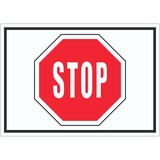 thumbnail of Stop Symbol Aufkleber A8 (52x74mm)