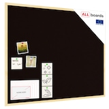 thumbnail of ALLBoards Tableau en Liège Noir avec Cadre en Bois 100x80cm