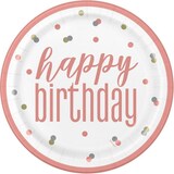 thumbnail of 21. Geburtstag Partyset Einweggeschirr roségold 48 tlg. Partygeschirr Teller Becher Servietten