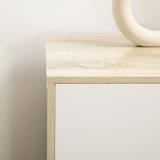 thumbnail of HOMCOM cómoda con 6 cajones y patas elevadas cajonera de armario para dormitorio salón estudio estilo moderno antivuelco 120x40x76 cm natural y blanco