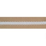 thumbnail of 15mm Spitzenband 10m Vintage Spitzenborte Spitzenbordüre Zierband Dekoband Weiß