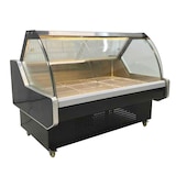 thumbnail of Gasfrit – Fleischtheke Schwarz – 1500 x 1050 x 1200 mm – Statische Kühlung – Gebogenes Glas