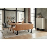 thumbnail of KAWOLA Esszimmerbank ELEEN Leder cognac 143cm