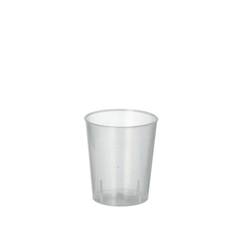 50 verres réutilisables pour eau-de-vie PP 2 cl Ø 3,7 cm - 4,2 cm incassables