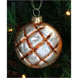 thumbnail of Christbaumschmuck Glas 10,2cm Brötchen Figur Weihnachtsbaum Anhänger Weihnachten Christbaumanhänger Weihnachtsbaumschmuck Braun Gold