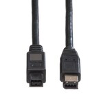 thumbnail of ROLINE IEEE 1394b / IEEE 1394 Kabel, 9/6polig, zwart, 1,8 m