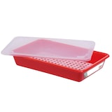 thumbnail of GILAC Bac plat HACCP avec grille + couvercle - 5 L - Rouge G190234