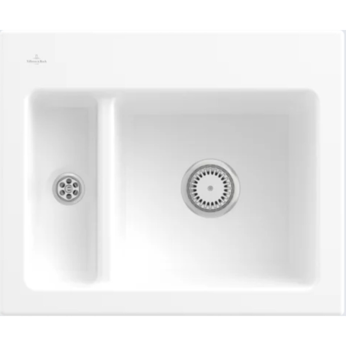 Villeroy&Boch Spülbecken, Küchenspüle Subway 60 XM Stone White 620x510mm, Unterschrankbreite 60cm