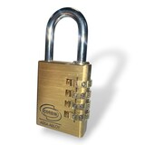 thumbnail of Lucchetto a combinazione in ottone e acciaio Kombo Corbin PL020 - 30 mm.