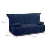 thumbnail of Dmora Divano Letto Alisee, Divano a 2 posti, 100% Made in Italy, Sofà Soggiorno con apertura a carrello, in tessuto imbottito, Cm 125x90h85, Blu