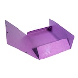 thumbnail of Exacompta  Cod. 55826E - Cartella 3 lembi con elastici Maxi Capacity Iderama cartoncino lustré 425 g/mq - 24x32cm viola  - Confezione da  25 pz.
