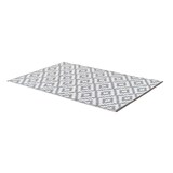 thumbnail of Alfombra de exterior rectangular de  120x180 cm  color blanco y gris , Impermeable, Reversible, Ecológica