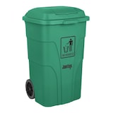 thumbnail of Jantex afvalbak van 120 liter met voetpedaal, groen