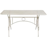 thumbnail of Biscottini Gartentische 150x80x77 cm - Rechteckiger, zerlegbarer Tisch - Gartentisch - Schmiedeeiserner Tisch mit Antik-Finish