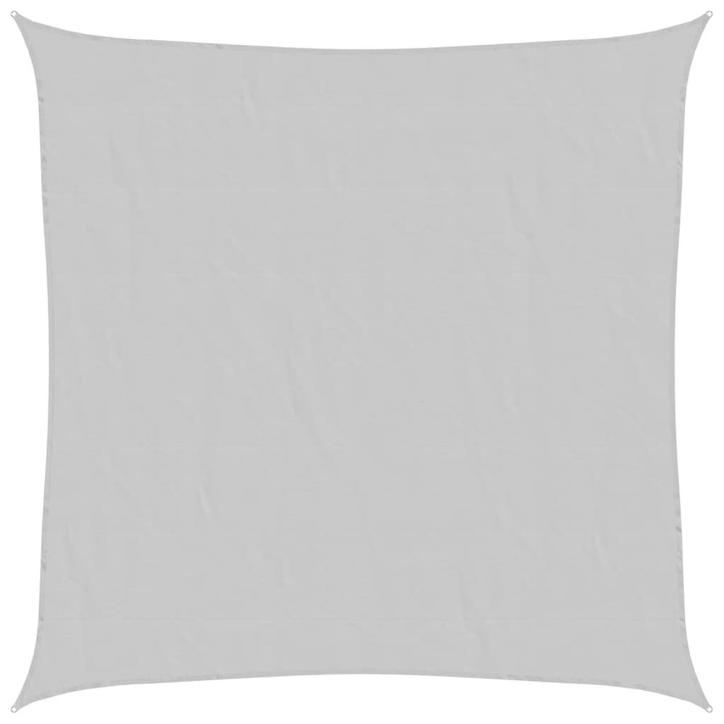 Voile d'ombrage gris clair 4,5x4,5 m 100% polyester oxford Modèle Riviera Signature