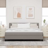 thumbnail of vidaXL Boxspringbett mit Kopfteil Taupe 180 x 200 cm Stoff