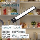 thumbnail of LUXULA LED Unterbauleuchte LX300316 3 W 3000 K, 4500 K, 6000 K einstellbar in warm-, neutral- und kaltweiß (CCT)
