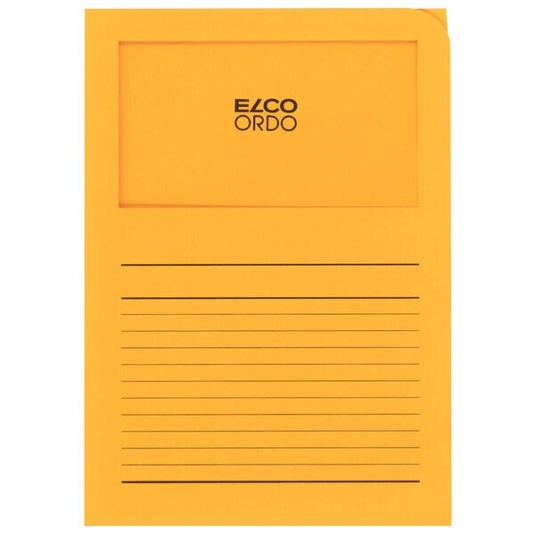 Organisationsmappe Ordo classico, goldgelb, m. Sichtfenster 180 x 100 mm