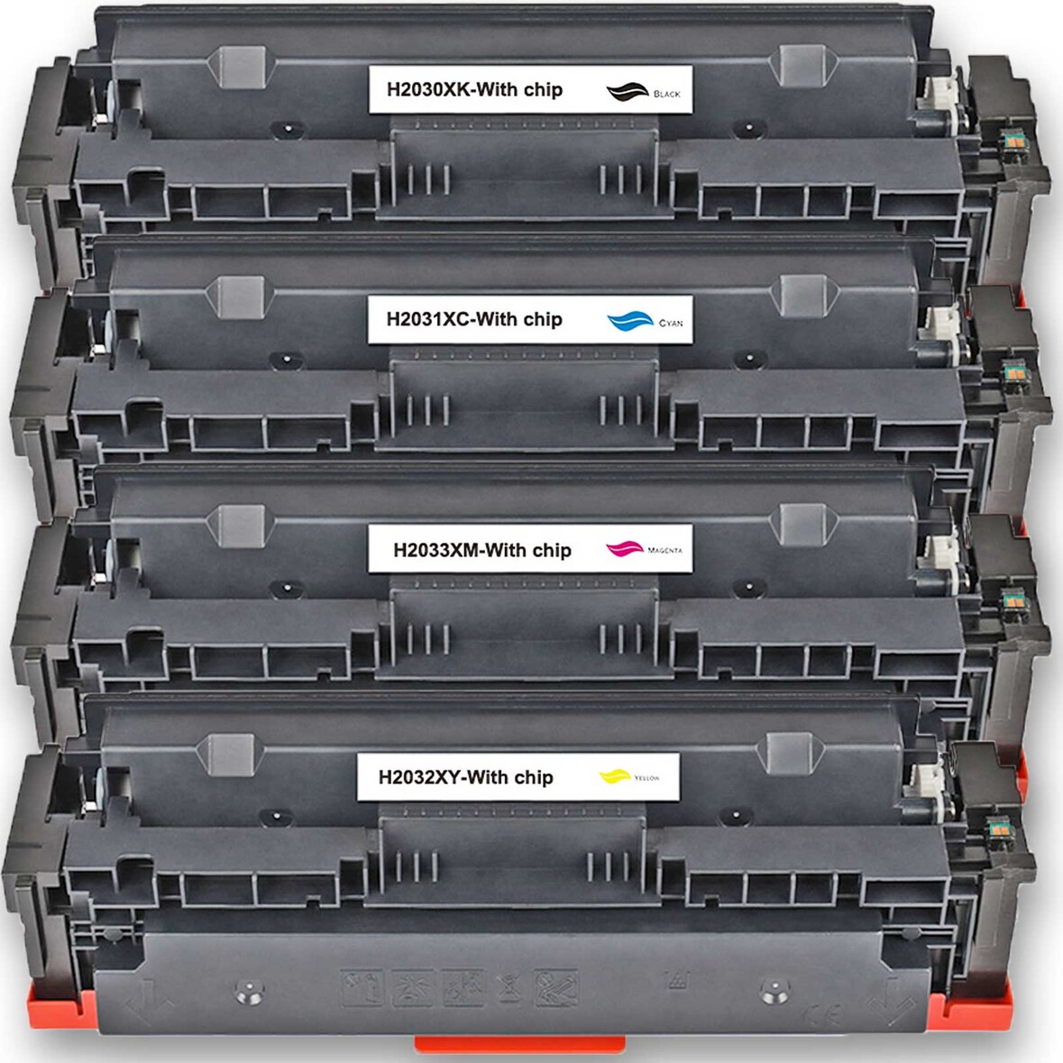 4 Toner Set für HP Color LaserJet Pro MFP M 454 dw Gigao-Tonerkassetten alle Farben 415X kompatibel MFP-M454dw