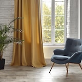 thumbnail of WellHome - Tenda oscurante in velluto ocra 140 x 260 cm