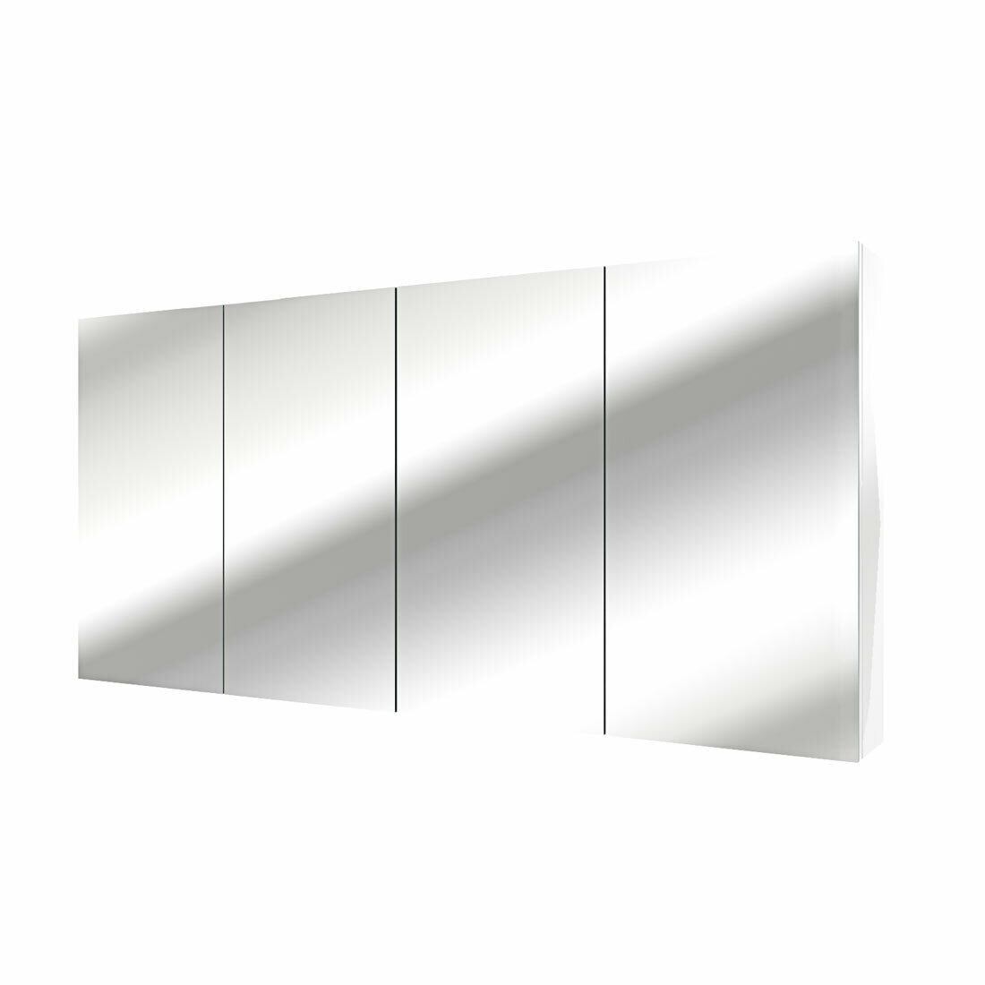 Spiegelschrank, Badspiegel, Badezimmer Spiegel City 160cm weiß JA mit 1x 5W LED-Strahler