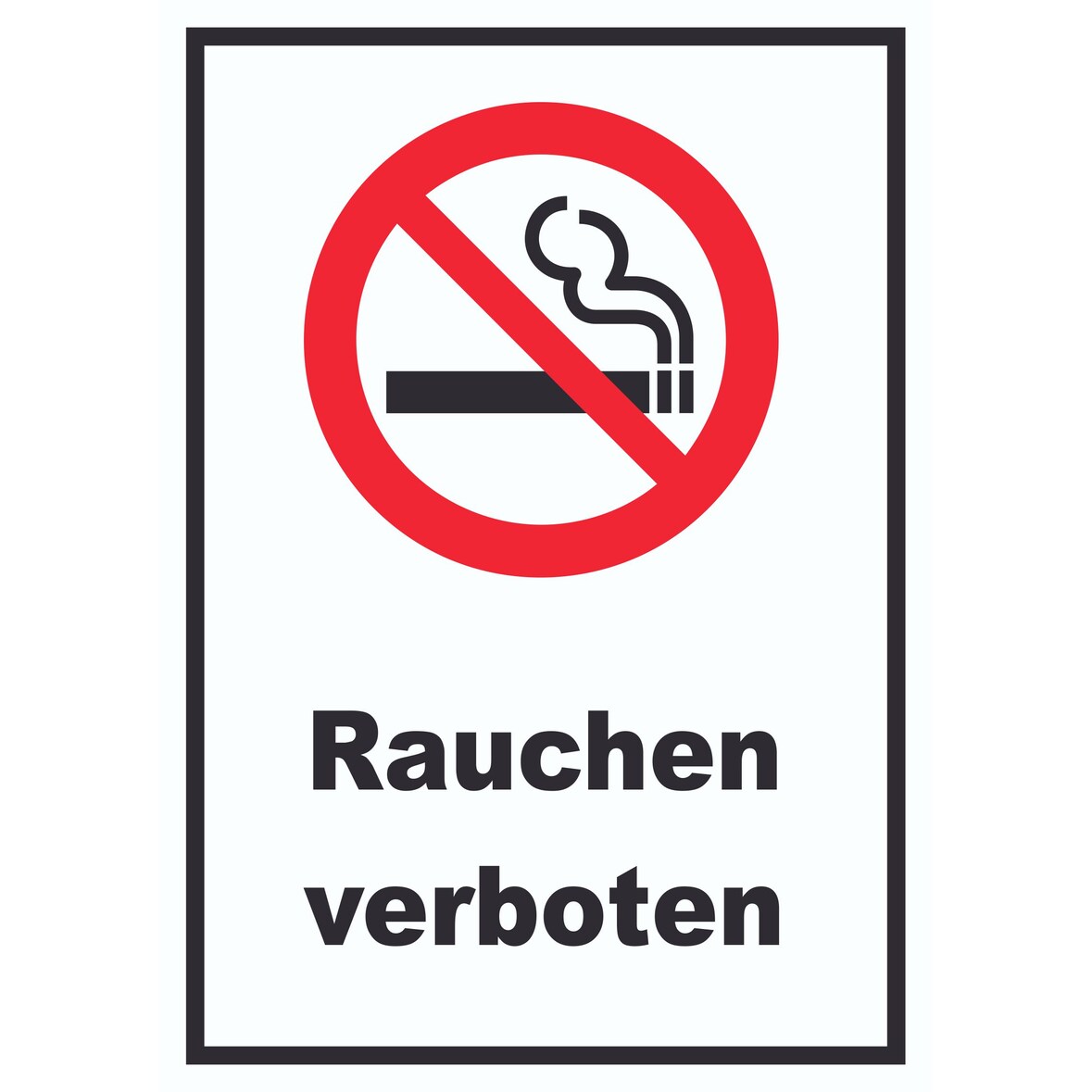 Rauchen verboten Schild A4 (210x297mm)