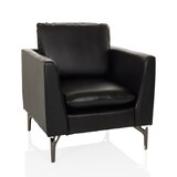 thumbnail of Loungestoel / eenzitsbank BAVERO PU zwart hjh OFFICE