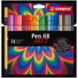 thumbnail of STABILO® 6824-1-20 Pen 68 ARTY Premium-Filzstift - 24er Kartonetui sortiert
