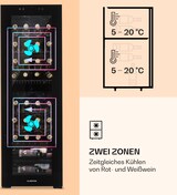 thumbnail of Klarstein Shiraz 39 Duo Weinkühlschrank 2 Zonen 116l 34 Flaschen Schwarz
