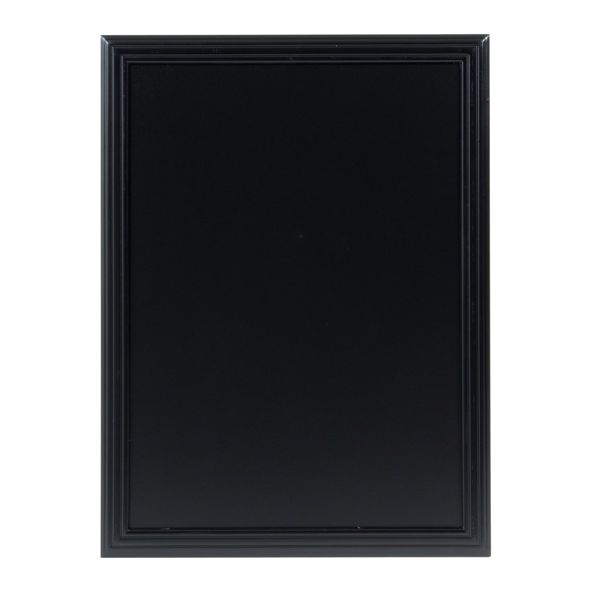 Securit® Wandtafel "Universal" – Schwarz lackierte Holzoberfläche – Montageset inklusive – 60x80cm