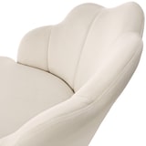 thumbnail of tectake Sillón de cóctel HELLEN, acolchado con tapizado de terciopelo  Crema/Oro