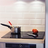 thumbnail of Planche de protection pour plaque de cuisson 28x50cm -  Noir Rectangle Verre Pebbly 50x28 cm