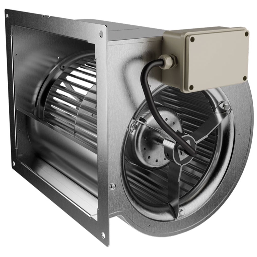 DARE - Ventilatore centrifugo 7/9 per cappe da cucina , 3000 m3/h, Dim: cm 38x32x33H, con griglie di protezione, motore a rotore esterno AC monofase
