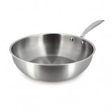 thumbnail of Menastyl - Wok triply 28cm en acier inoxydable - made in france