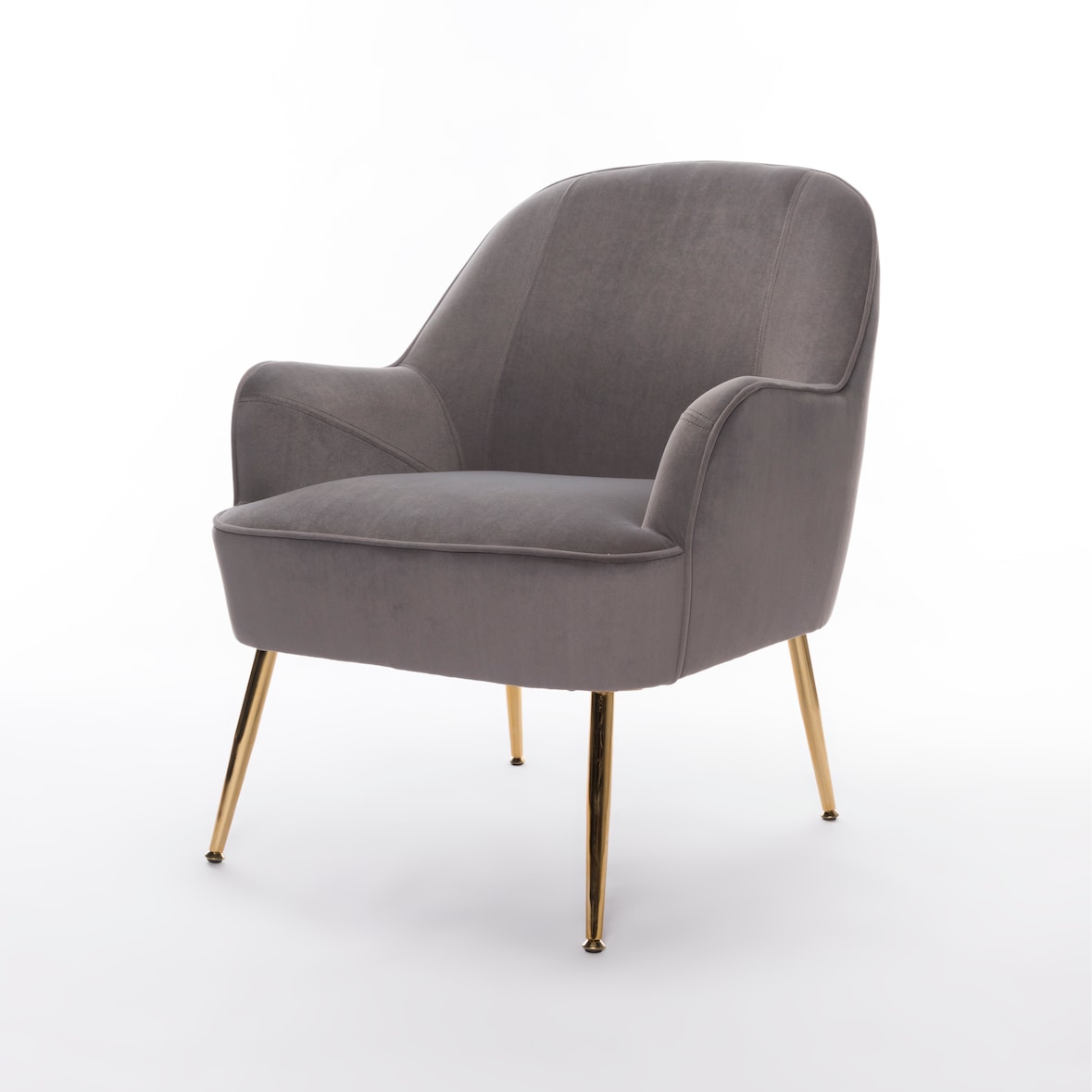 Home Nature Wohnkonzept Sessel Grau Wohnzimmer Loungesessel Relaxsessel Einzelsessel Gepolsterte Lounge-Sofas Accent Chair
