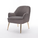 thumbnail of Home Nature Wohnkonzept Sessel Grau Wohnzimmer Loungesessel Relaxsessel Einzelsessel Gepolsterte Lounge-Sofas Accent Chair