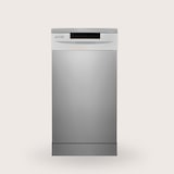 thumbnail of Lavavajillas EVVO D1X Slim (45 cm), 9 Cubiertos, 5 Programas, inox, Ancho 450 mm