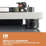 thumbnail of LENCO LS-50GY Plattenspieler mit int. Lautsprechern, grau.