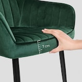 thumbnail of Helloshop26 - Juego de 4 sillas de comedor asiento tapizado con reposabrazos ancho del asiento 49 cm patas de metal tapizado de 12_0004920