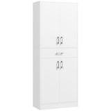 thumbnail of HOMCOM Armário de Cozinha com 4 Portas 1 Gaveta e Prateleiras Ajustáveis Anti-Tombo Armário de Cozinha Moderno 70,8x34x180 cm Branco