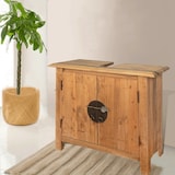 thumbnail of vidaXL Badezimmer-Unterschrank Massivholz Kiefer 70x32x63 cm
