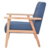 thumbnail of Helloshop26 - Sessel Stuhl Lounge-Sessel Design-Club-Sofa Wohnzimmer blauer Stoff 1102118/3