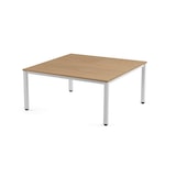 thumbnail of Rocada mesa de oficina serie executive 120x120 blanco/ roble