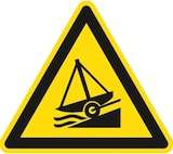 thumbnail of Schild Warnung vor Slipanlage ISO 20712-1, Alu, 400 mm SL