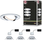 thumbnail of Paulmann Spot encastré LED Nova Coin Kit de 3 orientablerond 84mm 50° Coin 3x6W 3x470lm 230V2700K Chrome 93452