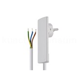 thumbnail of Schulte EVOline Plug 01.513 Flachstecker 1.5 m mit Anschlusskabel weiß