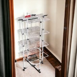 thumbnail of Asciugatrice a torre Vileda a 4 livelli con asciugatrice regolabile e pieghevole e ruote