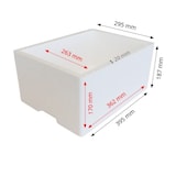 thumbnail of Caja térmica de poliestireno expandido 16 litros, para transporte de alimentos (16 unidades)